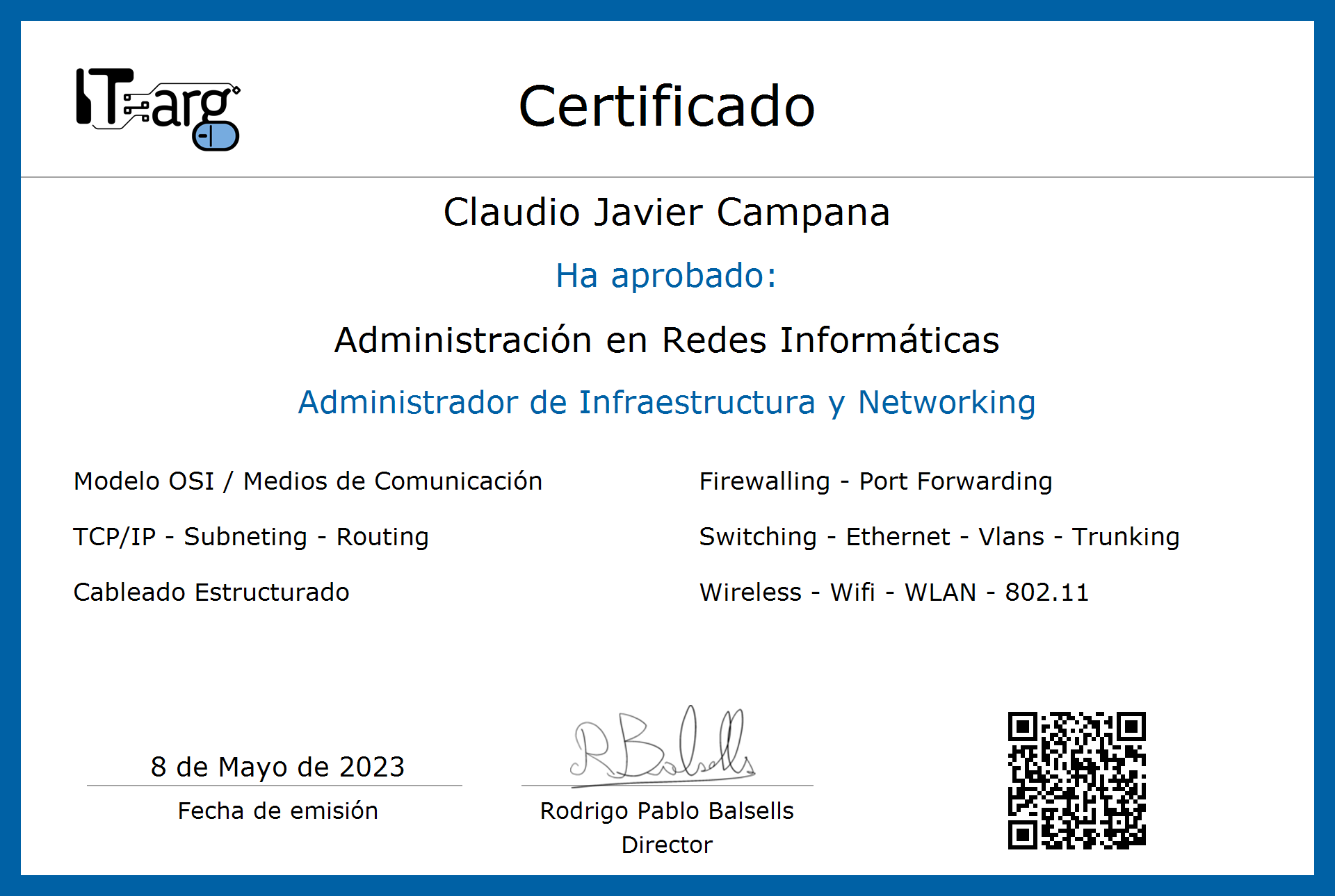 certificado